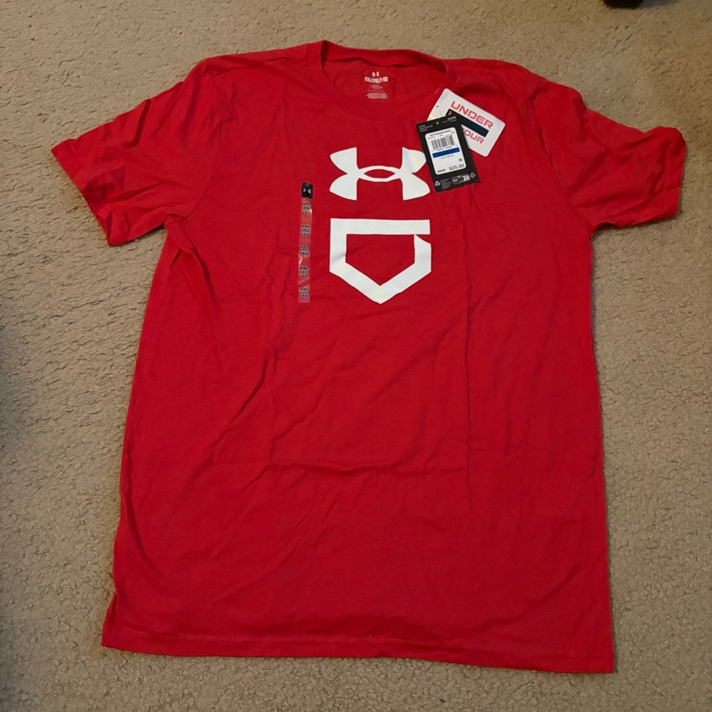 NWT Boys Under Armour Baseball Logo T-Shirt